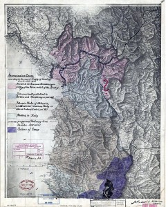 Harta e Shqiperise e propozuar me 26 prill 1915