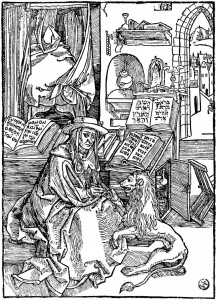 Ballina p&euml;r Letrat e sh&euml;n Jeronimit, 1492
