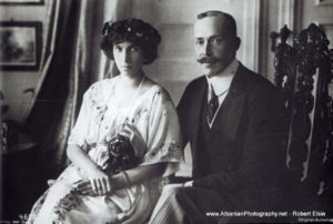 Portreti i Mbretit Vilhelm cu Vid me Princeshën Sofi. 1913-1914
