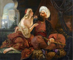 Ali Pasha me gruan e tij te preferuar, Vasiliqine