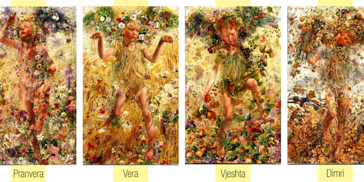 “Katër stinët” e vitit, përmes magjisë shprehëse artistike të simbolistit belg, Leon Frederic